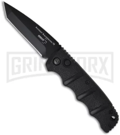 Boker Kalashnikov Black Automatic Knife - Tanto Black Plain