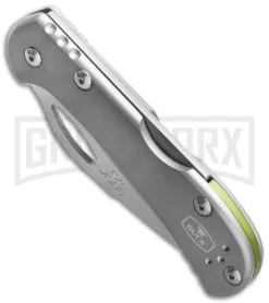 Buck Knives Buck Mini SpitFire Gray Folding Knife - Satin Plain -Knives Sale Online Shop buck knives mini spitfire 0726gys b 7800 spine green large