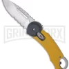 Buck Knives Buck Redpoint Yellow Folding Knife - Satin Serr