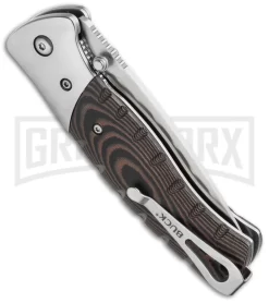 Buck Knives Buck Small Brown Micarta Folding Selkirk Knife - Satin Plain -Knives Sale Online Shop buck selkirk sm 0835brs b 10682 side cm large