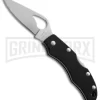 Byrd Finch2 Black G-10 Folding Knife - Satin Plain