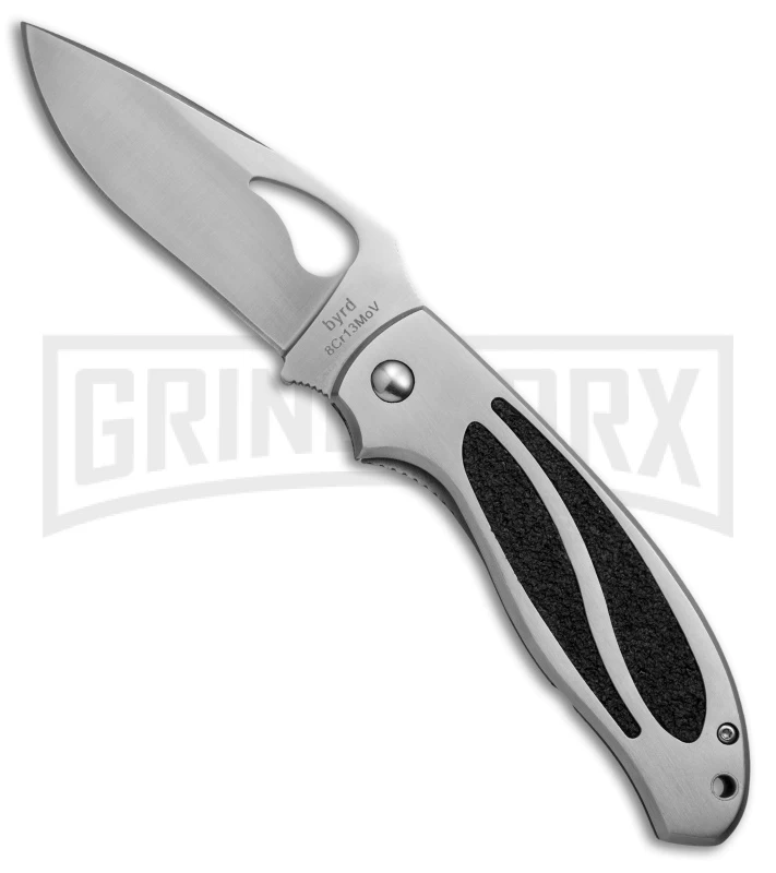 Byrd CatByrd Stainless Steel Folding Knife - Satin Plain 1 Byrd CatByrd Stainless Steel Folding Knife - Satin Plain