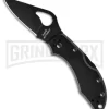 Byrd Robin 2 Black Stainless Steel Folding Knife - Black Plain