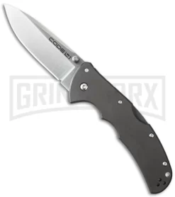 Cold Steel Code-4 Spear Point Folding Knife - Satin Plain