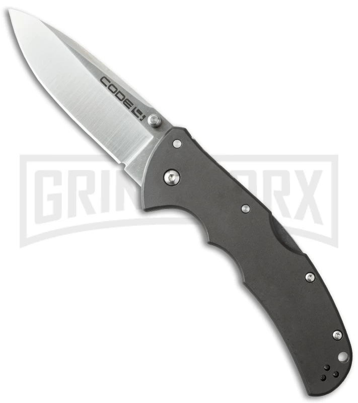 Cold Steel Code-4 Spear Point Folding Knife - Satin Plain 1 Cold Steel Code-4 Spear Point Folding Knife - Satin Plain