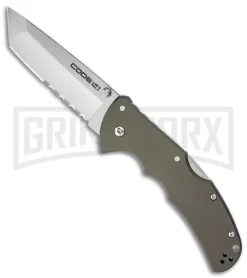 Cold Steel Code-4 Tanto Point Folding Knife - Satin Serr