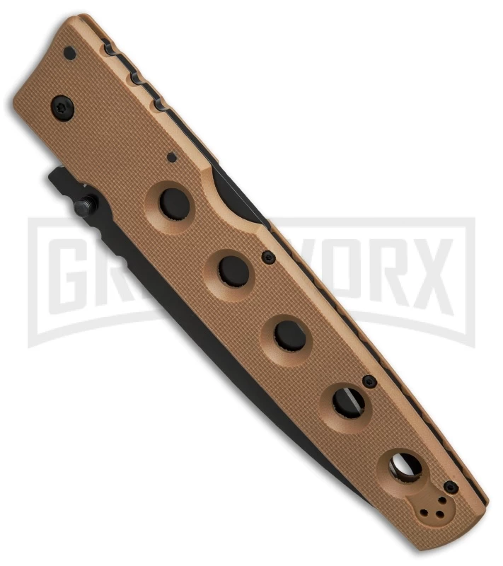 Cold Steel Hold Out I Coyote Tan Folding Knife - Black Plain 2 Cold Steel Hold Out I Coyote Tan Folding Knife - Black Plain - Image 2