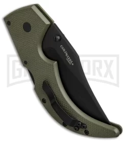 Cold Steel Espada Medium OD Green G-10 Folding Knife - Black Plain -Knives Sale Online Shop cold steel medium espada triad lock od green G10 black 62NGMVG BHQ 44120 er side large