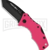 Cold Steel Micro Recon 1 Tanto Pink Folding Knife - Black Plain