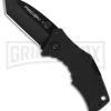 Cold Steel Micro Recon 1 Tanto Folding Keychain Knife - Black Plain
