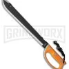 Coleman 24.5" Campground Machete Orange Rubber Fixed Blade Knife - Two-Tone