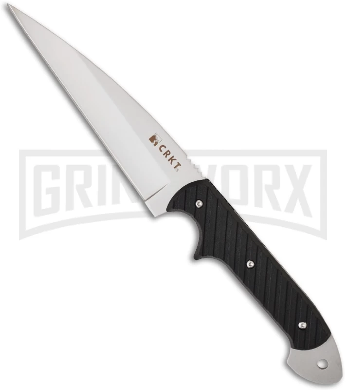 CRKT Crawford/Kasper Dragon Fixed Blade Knife - Bead Blast Plain 1 CRKT Crawford/Kasper Dragon Fixed Blade Knife - Bead Blast Plain