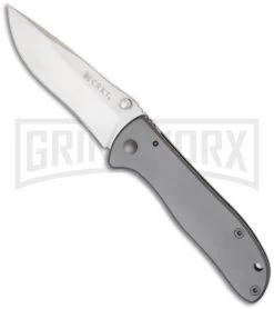 CRKT Drifter Stainless Steel Folding Knife - Satin Plain