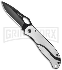 CRKT Pazoda Black Folding Knife - Black Plain