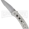 CRKT Mt. Rainier 14K Summit Series Folding Knife - Bead Blast Serr