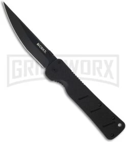 CRKT Otanashi Noh Ken Black G-10 Frame Lock Knife - Black Plain