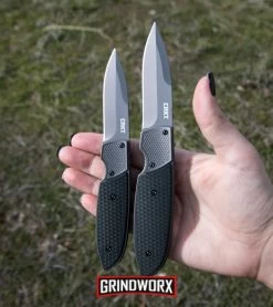 CRKT 7430 Russ Kommer Fulcrum 2 Compact Knife Black GRN - Gray Drop Point -Knives Sale Online Shop crkt fulcrum 2 size comparison hand dl large