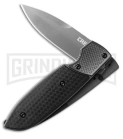 CRKT 7430 Russ Kommer Fulcrum 2 Compact Knife Black GRN - Gray Drop Point -Knives Sale Online Shop crkt small fulcrum 2 7430 half cm large