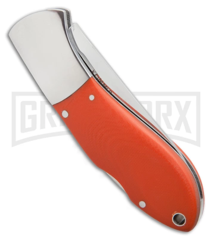 CRKT Kommer 2-Shot Folder Orange G-10 Folding Knife - Satin Plain 2 CRKT Kommer 2-Shot Folder Orange G-10 Folding Knife - Satin Plain - Image 2