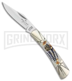Frost Cutlery Barracuda Mojave Bone Pocket Knife