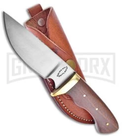 Frost Cutlery Chipaway Chickasaw Skinner Rosewood Fixed Blade Knife -Satin Plain