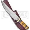 Frost Cutlery Chipaway Chief Coyote Hunter Bone Fixed Blade Knife - Satin Plain