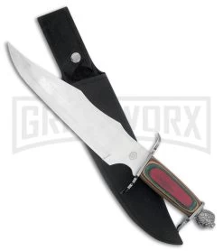 Frost Cutlery Chipaway Coyote Bowie Frostwood Fixed Blade Knife - Satin Plain