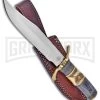 Frost Cutlery Chipaway Landing Eagle Bowie Bone Fixed Blade Knife - Satin Plain