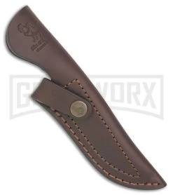 Frost Cutlery Hen & Rooster Ridged Stag Fixed Blade Knife - Mirror Full Serr -Knives Sale Online Shop frost cutlery hen and rooster ridged stag mirror fully serr BP 28122 jr sheath large
