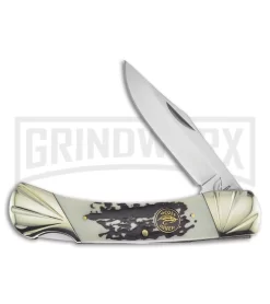 Frost Cutlery Ocoee River Rack Attack Brown Stag Lockback Knife