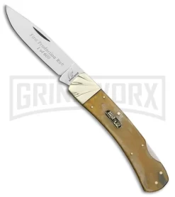 Frost Cutlery Ocoee River Side By Side Ox Horn Lockback Knife