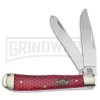 Frost Cutlery Steel Warrior Trapper Red Honeycomb Pocket Knife