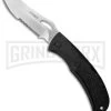 Gerber E-Z Out DPSF Black GFN Lockback Knife S30V - Satin Serr