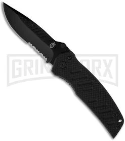 Gerber Knives Swagger Folding Knife - Black Serr