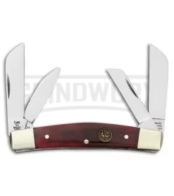 Hen & Rooster Congress Brown Bone Pocket Knife
