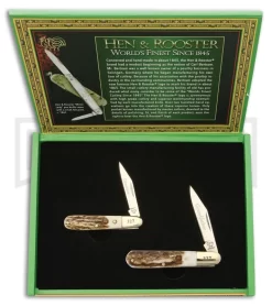 Hen & Rooster Grandfather Grandson Barlow Pocket Knife Set Of 2 - Mirror Plain