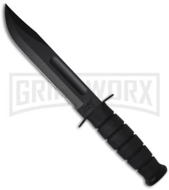 Ka-Bar Bowie Black Full-Size Knife- Black Serr