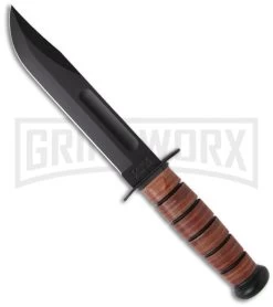 Ka-Bar Bowie Full-Size US ARMY Knife - Black Plain