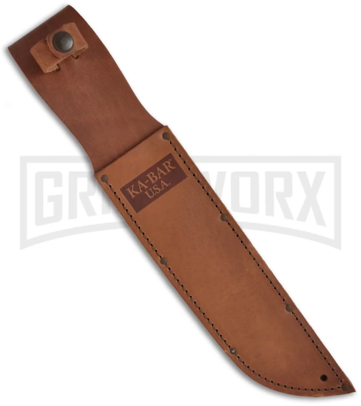 Ka-Bar Bowie Big Brother Fixed Blade Knife - Black Serrated Top 2 Ka-Bar Bowie Big Brother Fixed Blade Knife - Black Serrated Top - Image 2