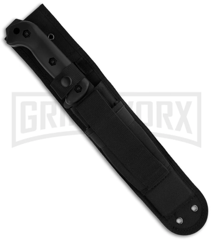 Ka-Bar Becker Black Combat Fixed Blade Knife - Black Plain 2 Ka-Bar Becker Black Combat Fixed Blade Knife - Black Plain - Image 2