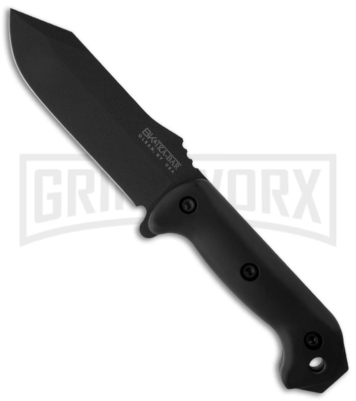 Ka-Bar BK10 Becker Crewman Fixed Blade Knife - Black Plain 1 Ka-Bar BK10 Becker Crewman Fixed Blade Knife - Black Plain