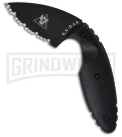 Ka-Bar Small TDI Law Enforcement Fixed Blade Knife - Black Serr