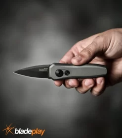 Kershaw Launch 4 Gray Automatic Knife CA Legal - Black Plain -Knives Sale Online Shop kershaw launch 4 gray 7500GRYBLK BHQ 74062 dl hand large