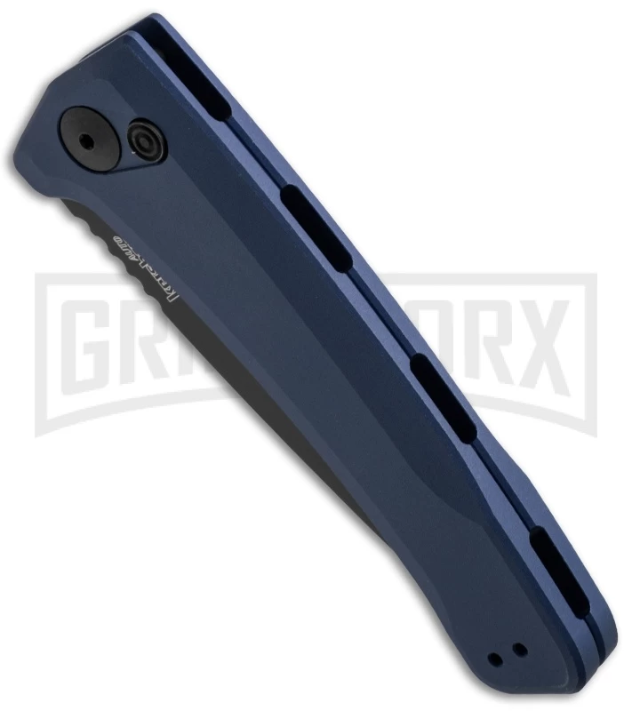 Kershaw Launch 3 Blue Automatic Knife - Black Plain 2 Kershaw Launch 3 Blue Automatic Knife - Black Plain - Image 2