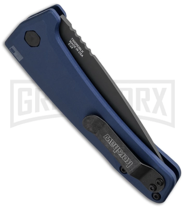 Kershaw Launch 3 Blue Automatic Knife - Black Plain 3 Kershaw Launch 3 Blue Automatic Knife - Black Plain - Image 3