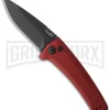 Kershaw Launch 3 Red Automatic Knife - Black Plain