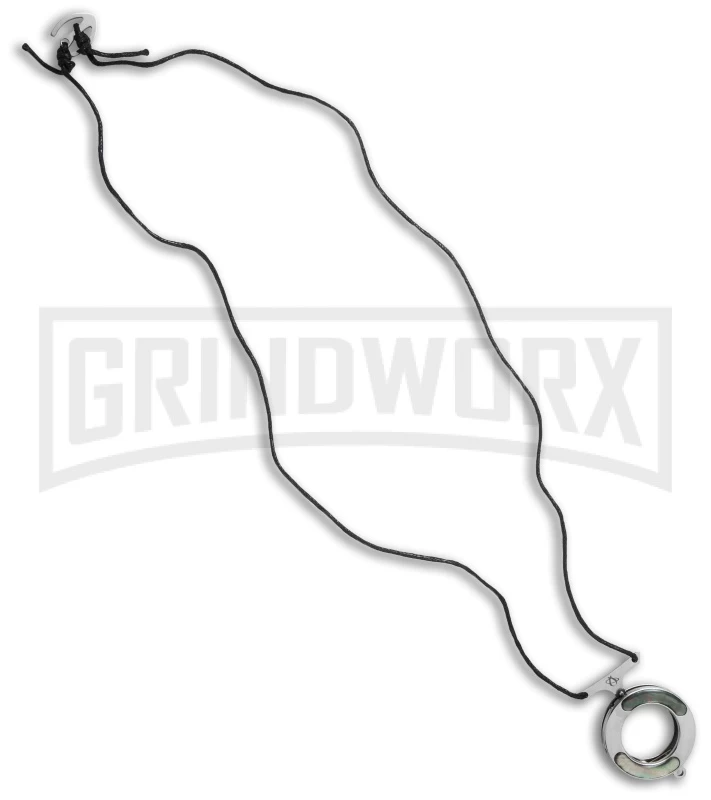 Mantis MK14pbp Vicious Circle Black Pearl Folding Neck Knife - Satin Plain 3 Mantis MK14pbp Vicious Circle Black Pearl Folding Neck Knife - Satin Plain - Image 3