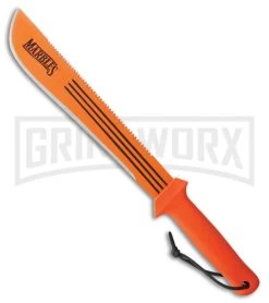 Marble's Finebite Orange 14" Sawback Machete