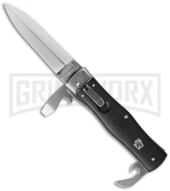 Mikov 241 Predator ABS Black Multi-Tool Automatic Leverlock Knife - Satin Plain