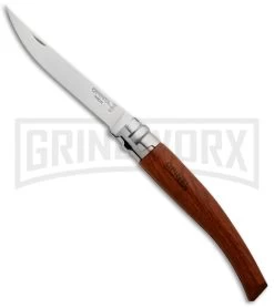 Opinel Knives Slim No. 10 Padouk Wood Folding Knife - Stainless Steel